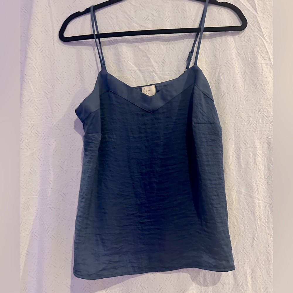 Deep Blue Adjustable Strap Tank
